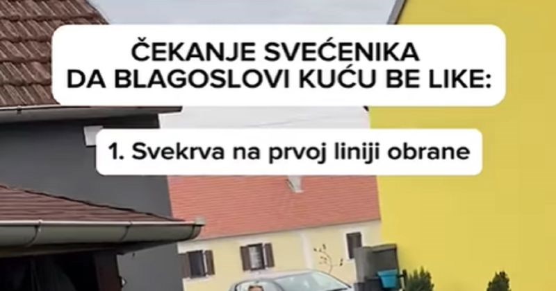 Pripreme za blagoslov kuće u prosječnoj hrvatskoj obitelji nasmijale su IG, totalno je pogođen!