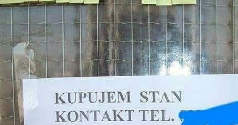 Na oglasnu ploču je zalijepio da kupuje stan, sad svi dijele oglas zbog urnebesnog dodatka