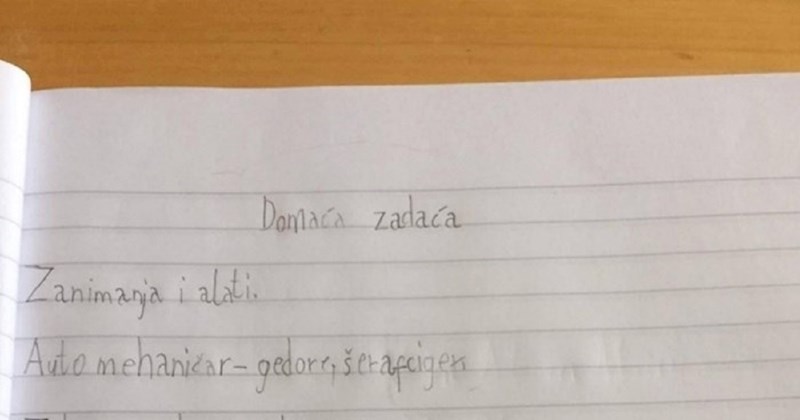 Učiteljica je morala nešto poručiti ocu ovog učenika nakon što mu je pregledala zadaću, fotka je hit