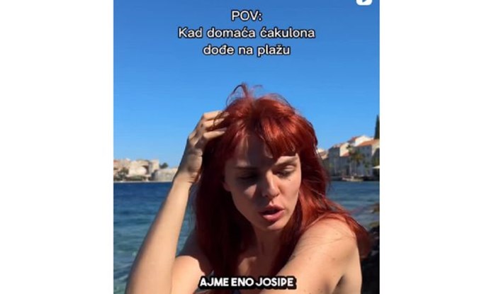 Svi, ali svi znamo jednu ovakvu osobu na plaži! Hit snimku omiljene Bračanke lajkalo je 13 000 ljudi