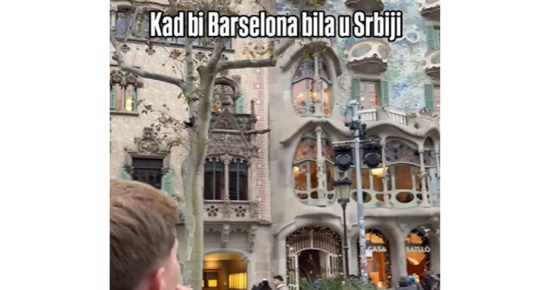 Tip je u jednoj rečenici sažeo kako bi izgledala Barcelona da je u Srbiji, video ima 70K lajkova
