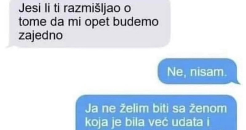 Objasnio joj je da ne želi biti sa ženom koja je bila udata, obrat u nastavku nasmijao je tisuće