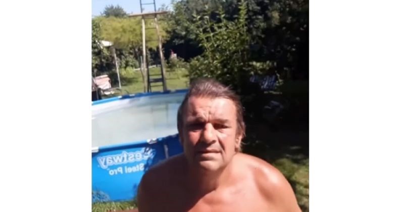 Tip je napravio improviziranu skakaonicu kraj bazena, urnebesni pokušaj skoka obišao je regiju