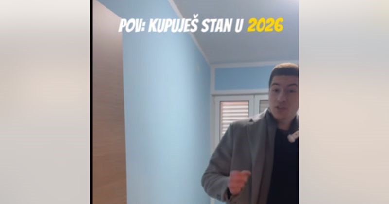 Video o kupnji stana u 2026. godini u kratkom je roku postao hit na mrežama, totalno je pogođen