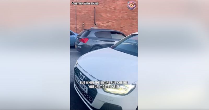 Cura se morala parkirati u rikverc, nije bila svjesna kakav će show prouzrokovati. Video je sve!