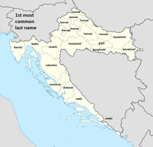 Prvo najčešće prezime