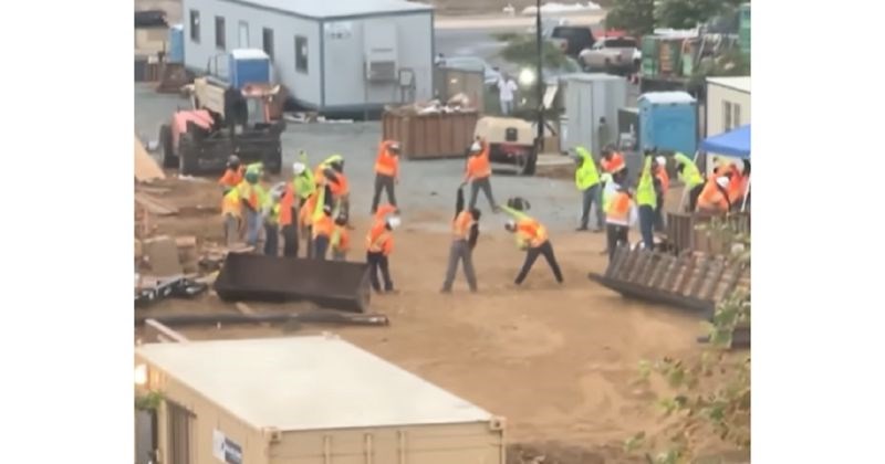 Tip je vidio genijalan prizor na gradilištu i morao ga je snimiti, pogledajte što rade ovi bauštelci