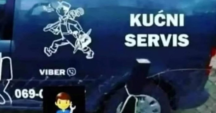 Majstor iz Crne Gore oduševio je regiju natpisom na kombiju, genijalan je