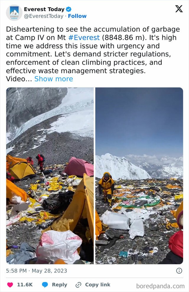 Svi turisti koji, kolektivno, nisu sačuvali Mount Everest na način na koji bi trebali.