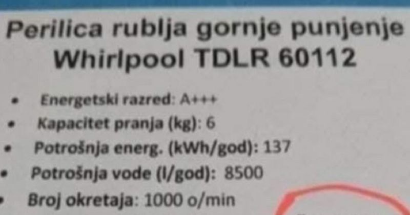 Bizaran lapsus u opisu perilice rublja nasmijao je mreže, netko je dobro uprskao stvar