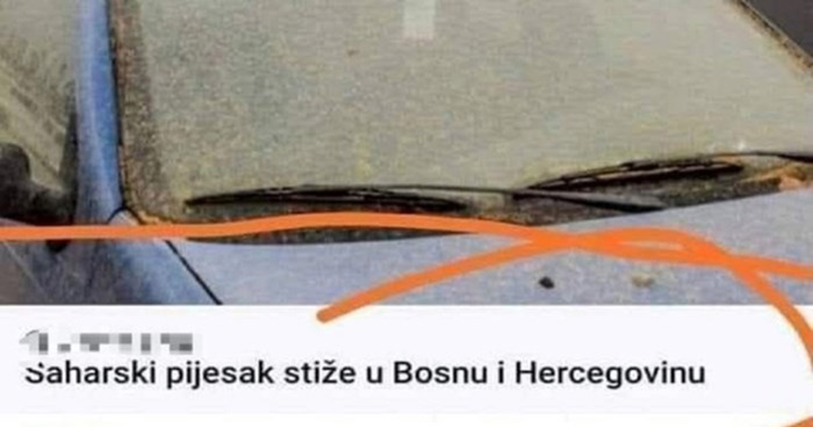 Tip ima najjači komentar na dolazak saharskog pijeska u BIH, ovakav humor imaju samo Bosanci