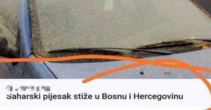 Tip ima najjači komentar na dolazak saharskog pijeska u BIH, ovakav humor imaju samo Bosanci
