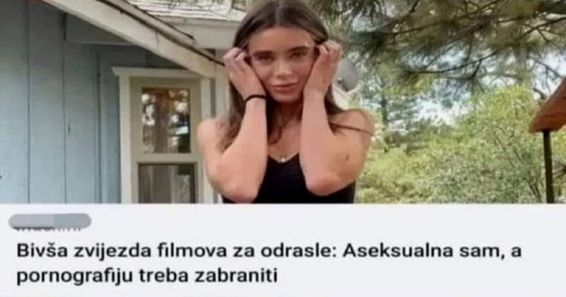 Bivša porno glumica objavila da je aseksualna, urnebesni komentar jednog tipa ukrao je svu pozornost