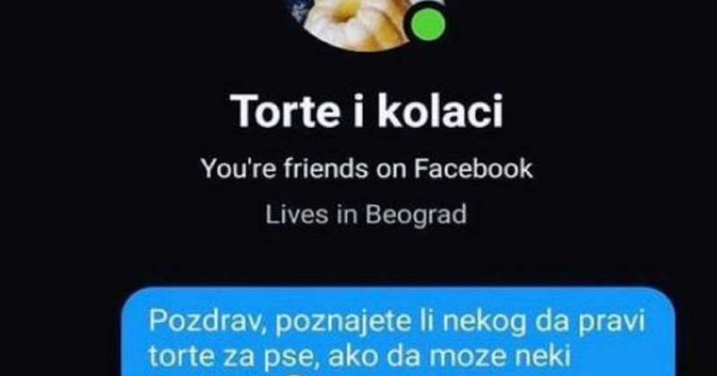 Tražila je nekoga da joj napravi tortu za psa, odgovor ove slastičarke do suza je nasmijao regiju!