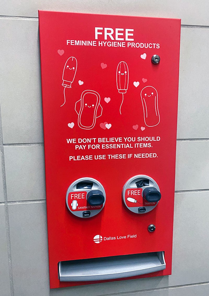 Zračna luka u Dallasu nudi besplatne higijenske potrepštine za žene
