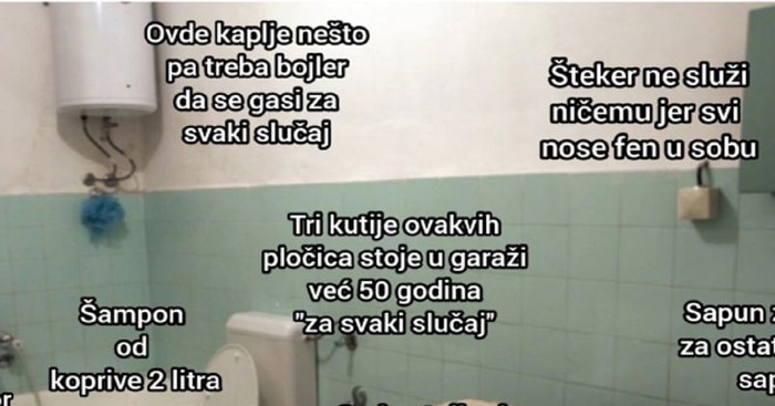 Prosječna kuhinja i kupaonica svakog Srbina danima nasmijavaju regiju, morate vidjeti