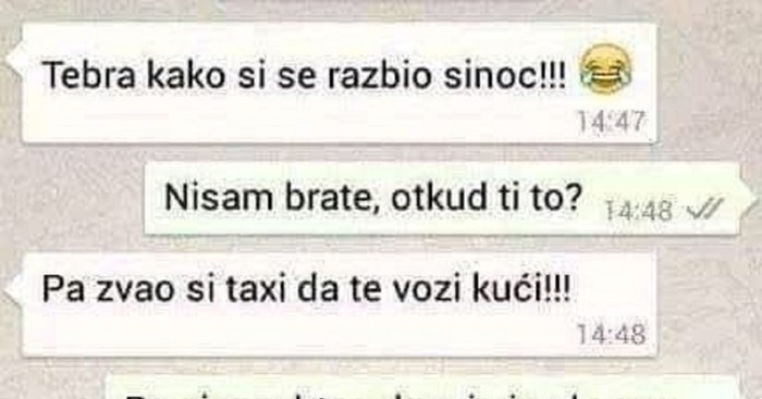 Dopisivanje dva tipa nakon pijanstva najkomičnije je što ćete danas vidjeti, hit je!
