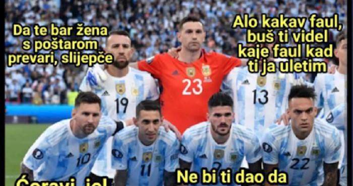 Fora na račun suđenja na utakmici s Argentinom širi se Fejsom, odmah će vam biti jasno zašto je hit