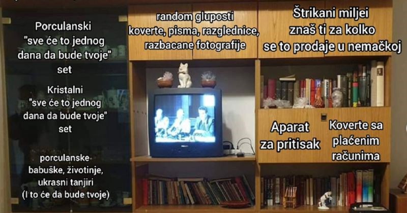 Netko je napravio detaljnu analizu dnevne sobe prosječnog Srbina, urnebesna je