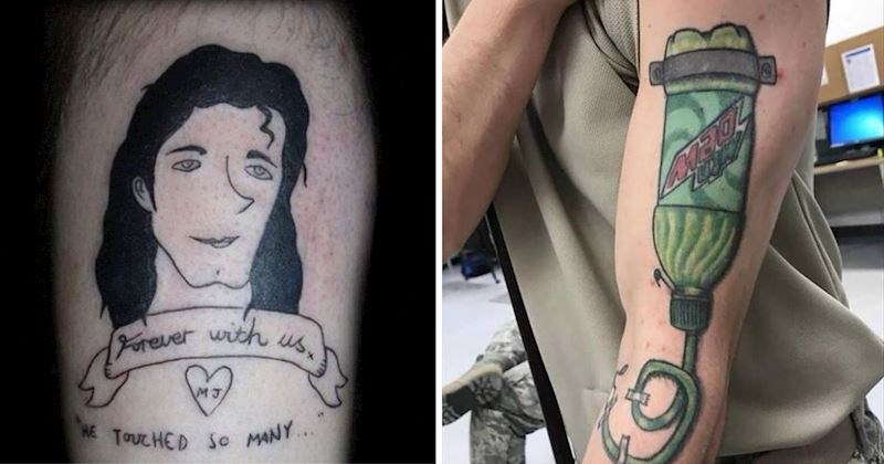 10+ ljudi koji su postali predmet sprdnje na Internetu zbog svojih komično loših tetovaža