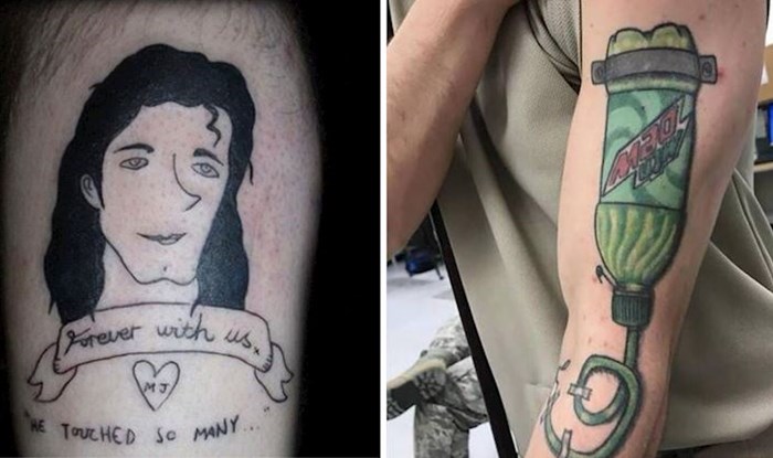 10+ ljudi koji su postali predmet sprdnje na Internetu zbog svojih komično loših tetovaža