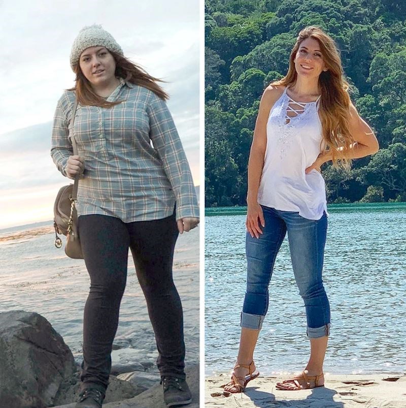 "Kako sam izgledala kad sam putovala s partnerom koji me u to vrijeme varao (tada to nisam znala) i kako izgledam kad putjem sretno rastavljena!"