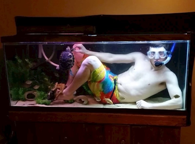 "Moj brat se baš jako htio kupati sa svojom kornjačom"