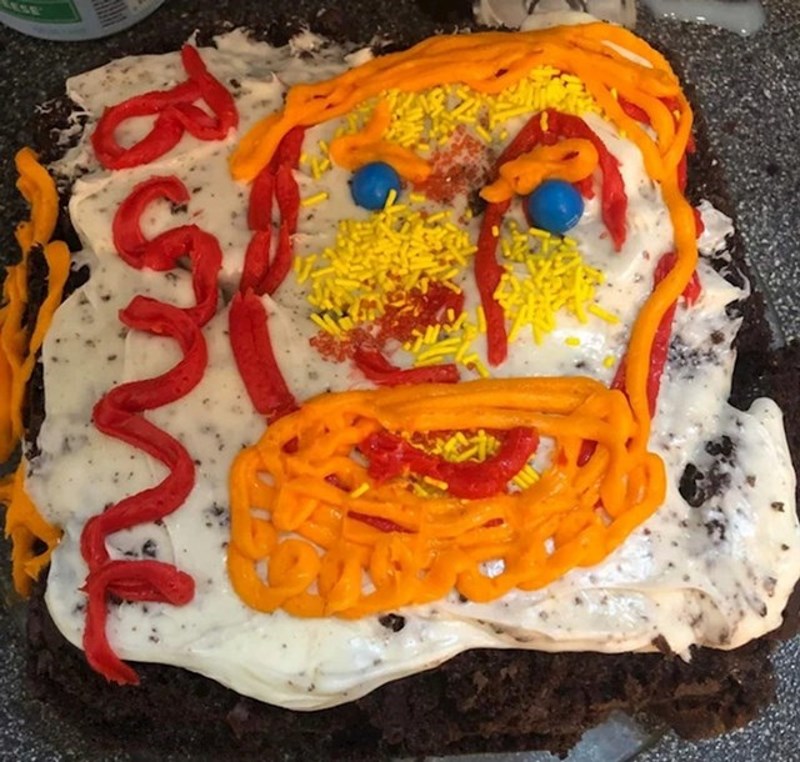 "Mislim, izgleda užasno, ali se barem potrudio."