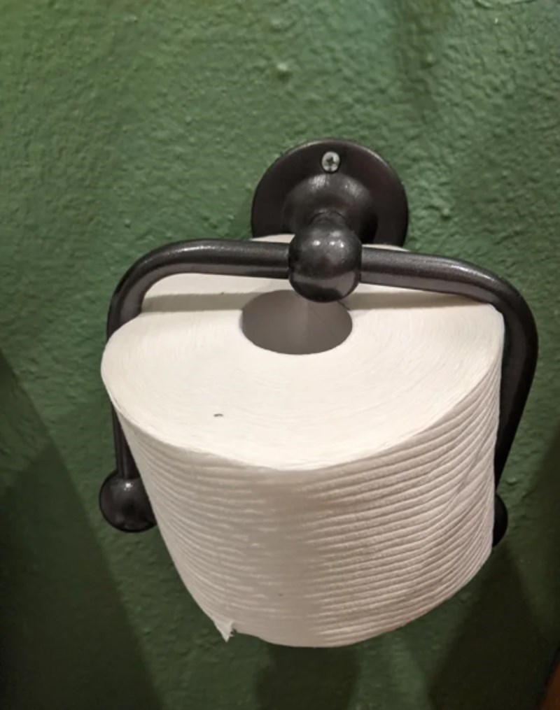 12. Trebali su staviti novu rolu wc papira, evo što su napravili...