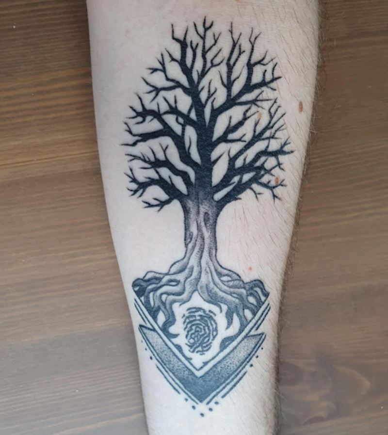 "Jedna za tatu. Tetovaža otiska zapravo je njegov pravi otisak."