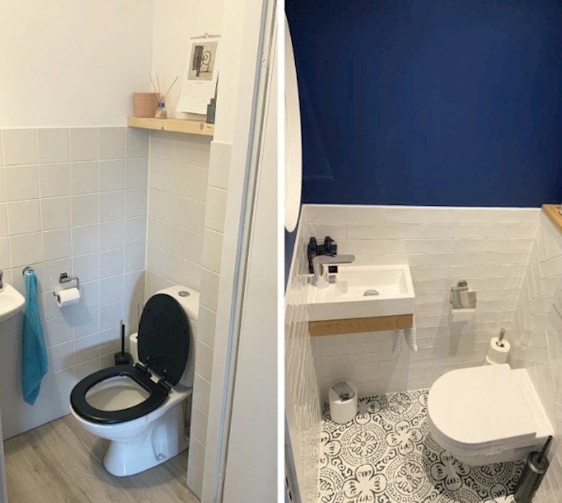 9. Nisam još 100% sigurna oko ovog plavog zida, ali mislim da doprinosi izgledu prostorije