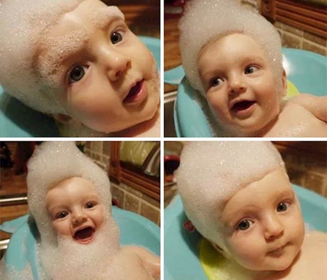 Što se dogodi kad tata kupa bebu.
