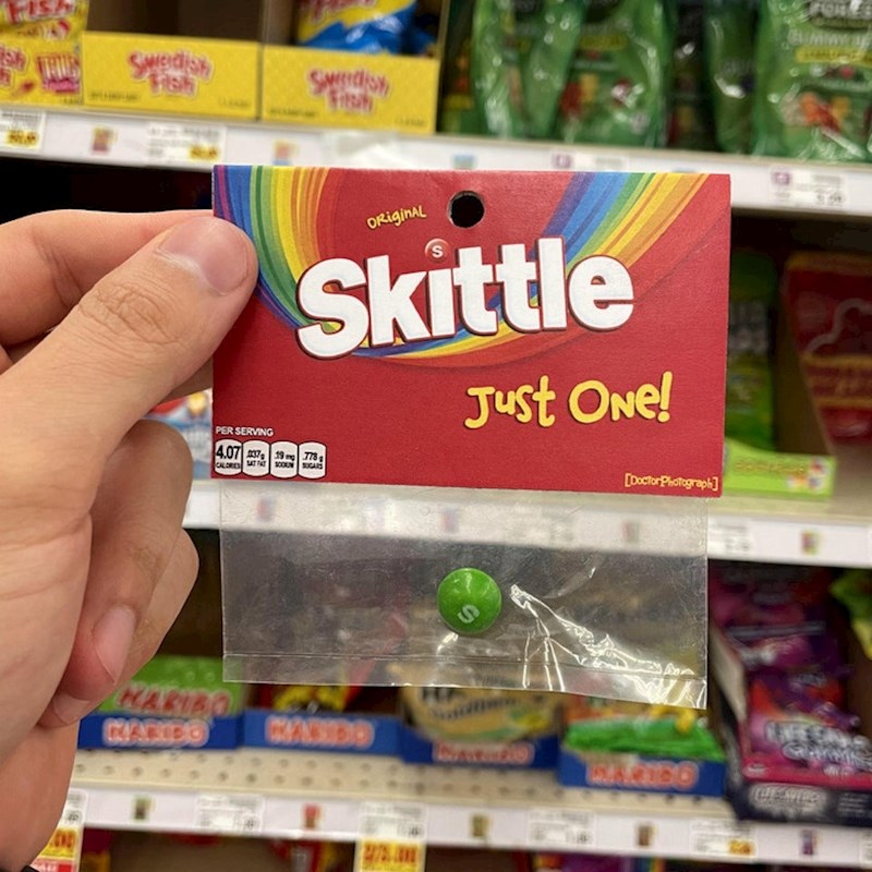 9. Ne znamo je li gora opcija da se prodaje samo jedan bombon ili da je netko ovo pokušao prodati pod paket