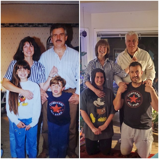 15. "32 godine kasnije, iako su se roditelji razveli uspjeli smo se dogovoriti i zajedno fotkati"