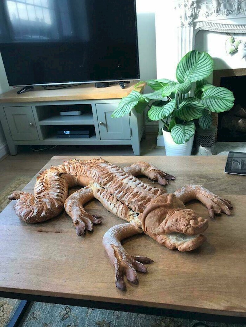 6. "Danas sam napravila ovaj kruh. Mislim da jako fora izgleda"