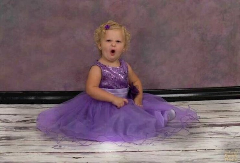 "Nije baš voljela surađivati s fotografom kad bismo je vodili na fotkanje. Na ovoj slici se pretvarala da je Hulk"