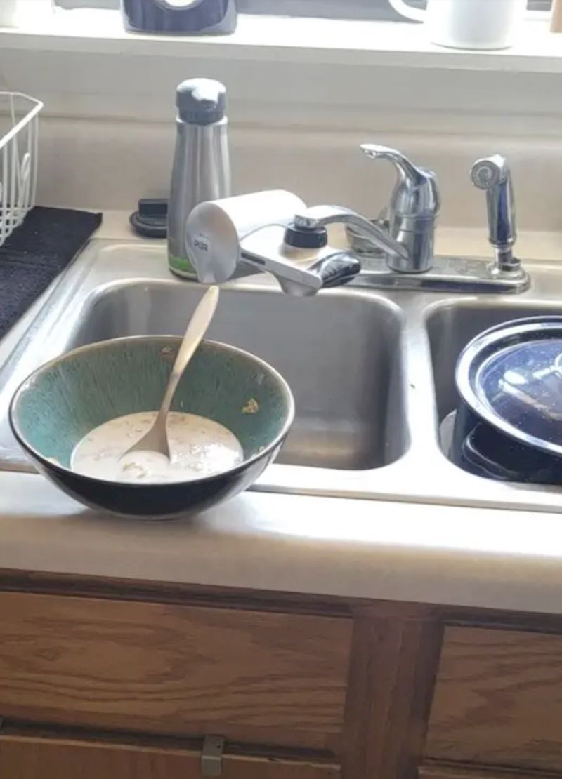 1. "Nikad ne stavlja posuđe u sudoper, a sad je još počeo ostavljati i hranu"