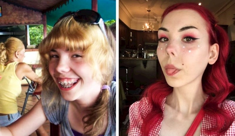 "Kako sam izgledala s 13 u odnosno na to kako izgledam s 21 godinom"