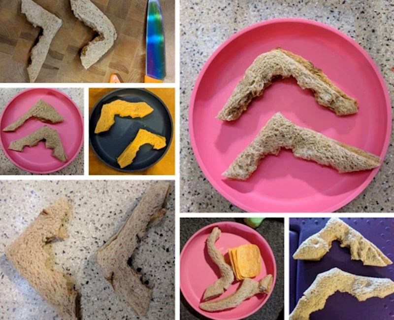 2. "Moj sin inzistira da se sa svake šnite kruha odreže korica pa prvo pojede sredinu i onda koru"