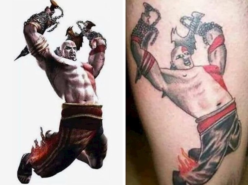 3. "Bio sam previše u šoku da u pravo vrijeme reagiram na napravljenu tetovažu, ovo kao da je crtalo dijete..."