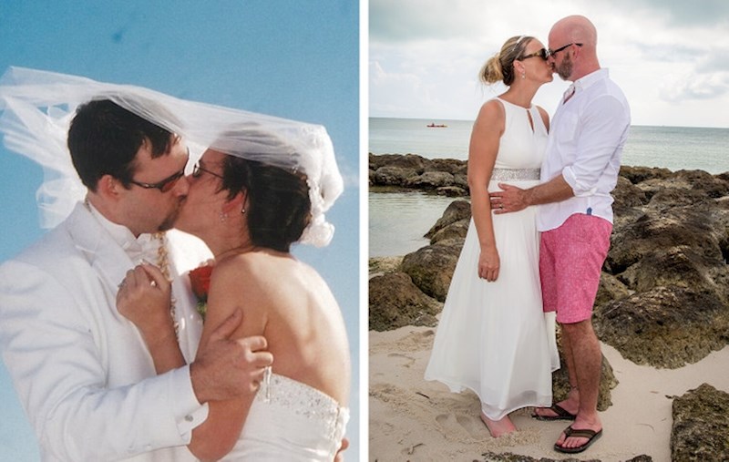 7. "Nedavno smo proslavili prvu godišnjicu. 14 godina smo proveli razvedeni i onda smo se opet našli i sada je to ono pravo"