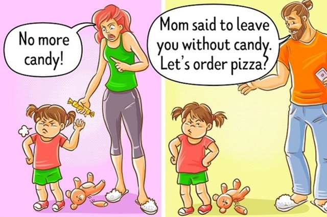 Nema više slatkiša! Mama je rekla da nema više slatkiša, hoćemo li naručiti pizzu?