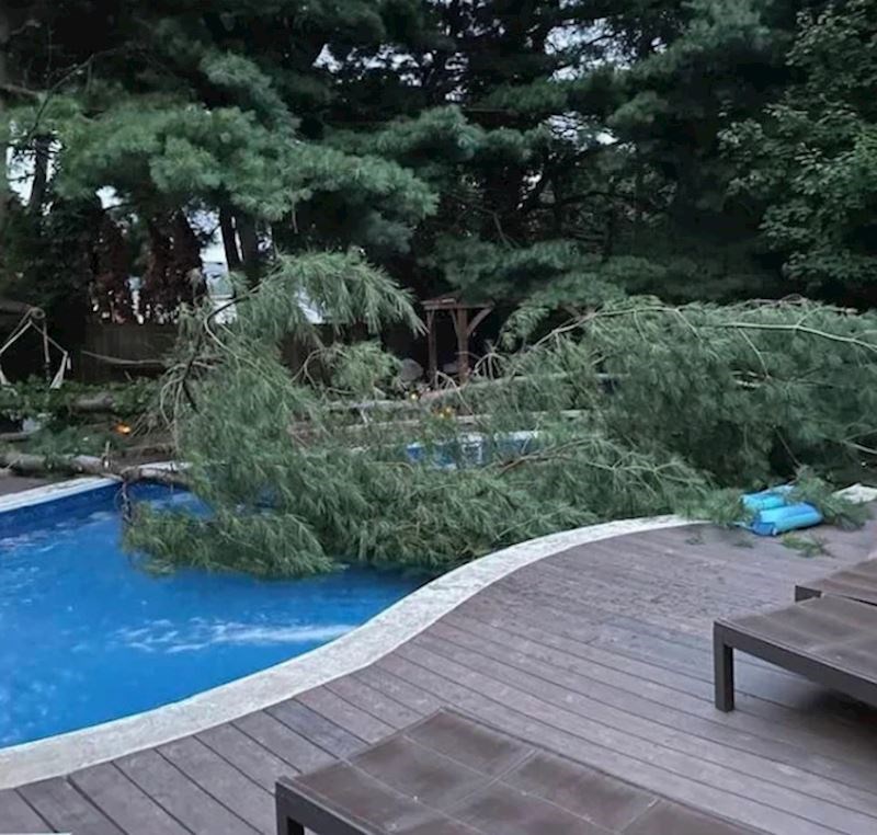 "Jutro nakon oluje nas je dočekao ovaj prizor."