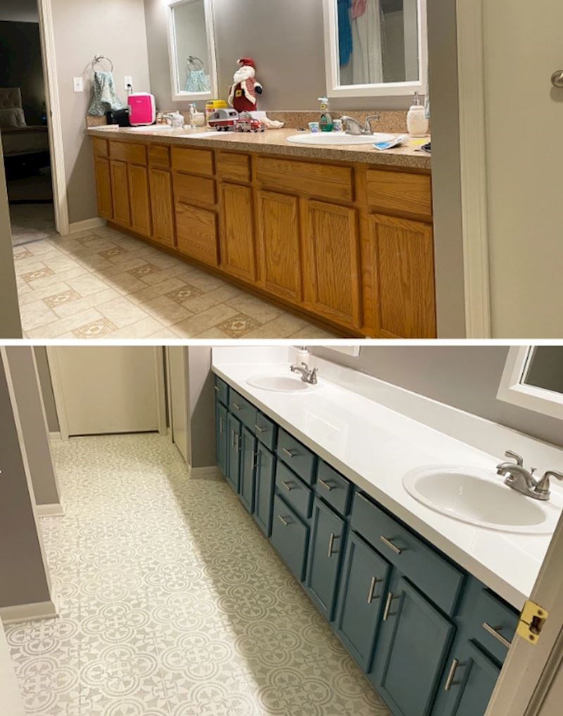 8. Nije trebalo puno da preuredimo ovu ružnu kupaonicu u onu u kojoj uživamo