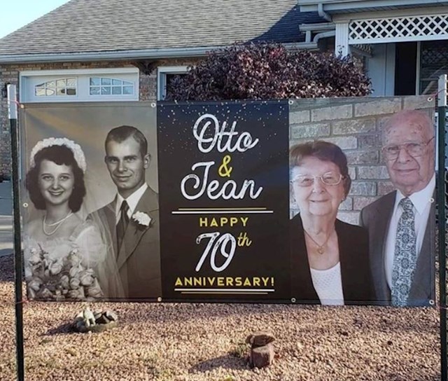 5. "Djed i baka su odlučili napraviti posebnu proslavu povodom 70, da dobro ste pročitali, 70 godina braka."
