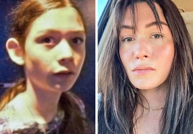 4. "Kad sam imala 13 godina (slika lijevo) sve mi je na licu izgledalo nekako preveliko. Sad s 26 godina konačno sve izgleda kako treba."