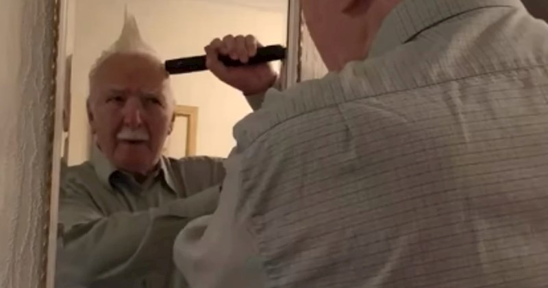 Presimpatičan video djeda koji radi frizuru pomoću usisivača oduševio Internet, uljepšat će vam dan