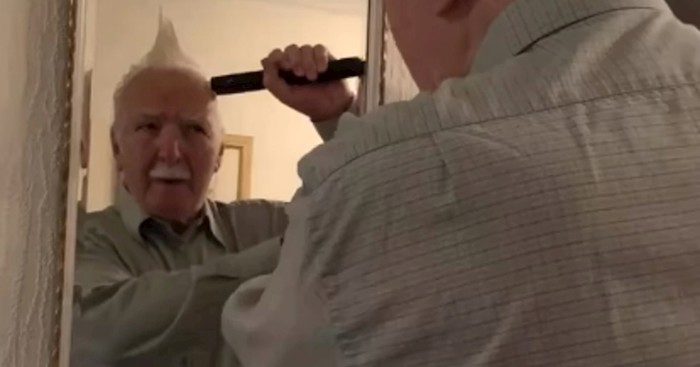 Presimpatičan video djeda koji radi frizuru pomoću usisivača oduševio Internet, uljepšat će vam dan