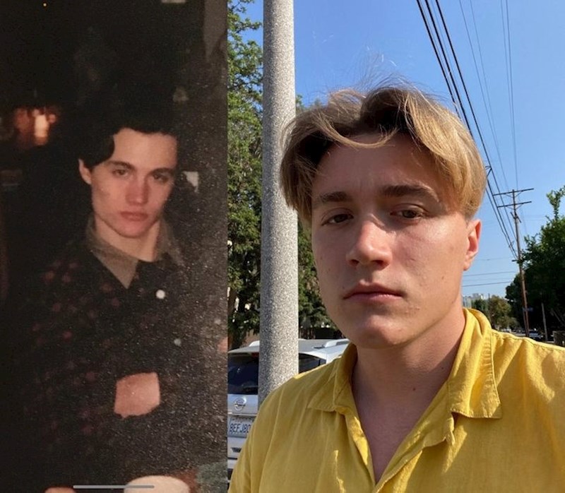 2. "Moj tata kad je imao 17 godina i ja, samo je boja kose drugačija"