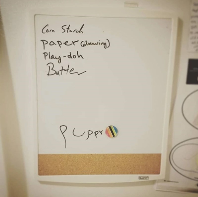 4. "Ne sjećam se da sam dodala psića na popis za dućan."